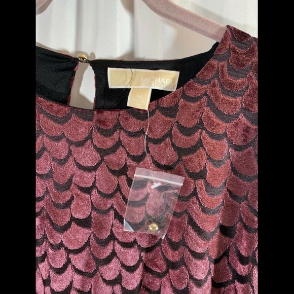 NEW MICHAEL Michael Kors Velvet Tie‎ Waist Dress - Picture 5 of 8